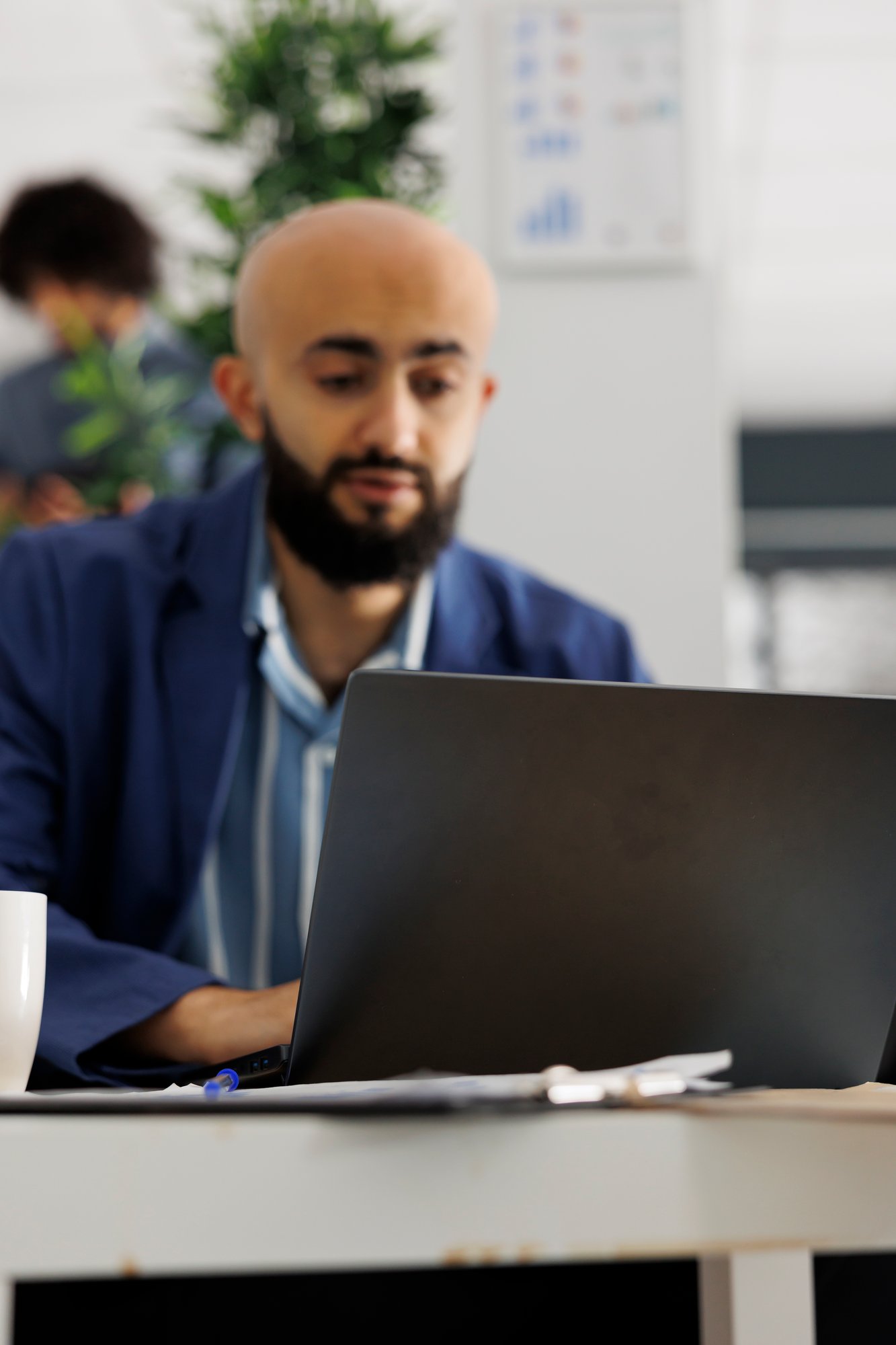 company-entrepreneur-preparing-product-launch-strategy-laptop